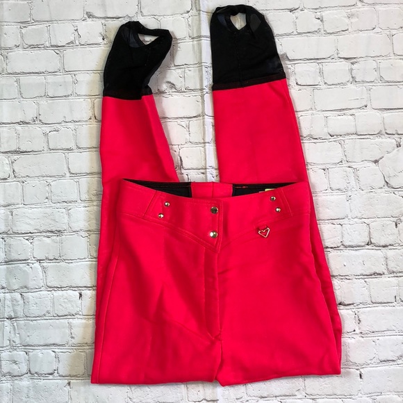 Obermeyer coral stirrup ski pants